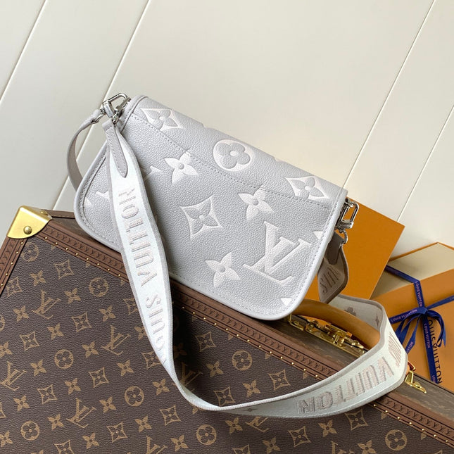 DIANE 24 IN GREY MONOGRAM EMPREINTE LEATHER