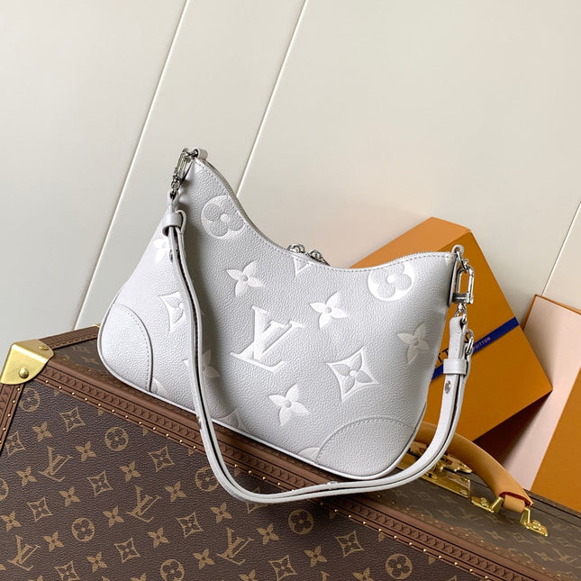 BOULOGNE 29 IN GREY MONOGRAM EMPREINTE LEATHER SILVER HARDWARE