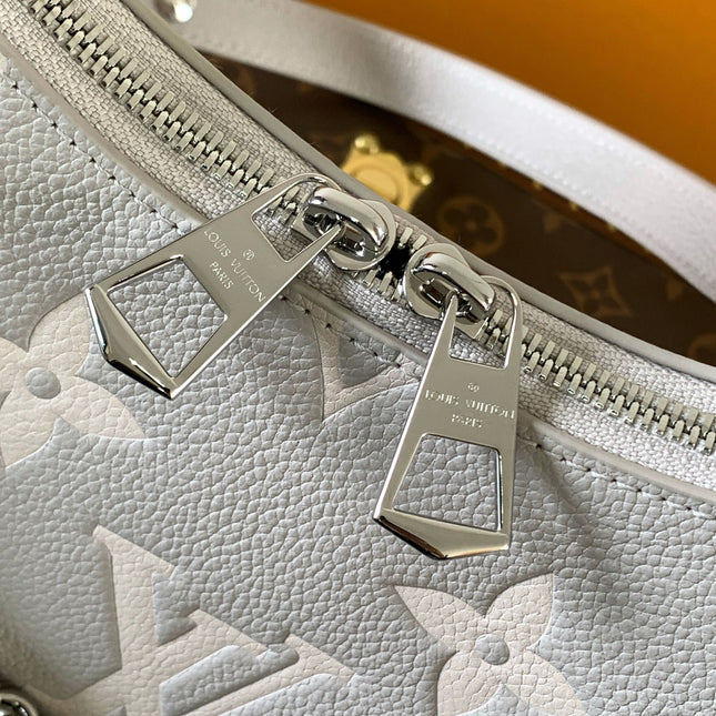 BOULOGNE 29 IN GREY MONOGRAM EMPREINTE LEATHER SILVER HARDWARE