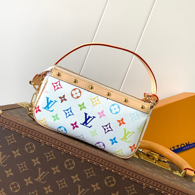 POCHETTE ACCESSOIRES BAG 22 IN MULTICOLOR MONOGRAM CANVAS AND COWHIDE
