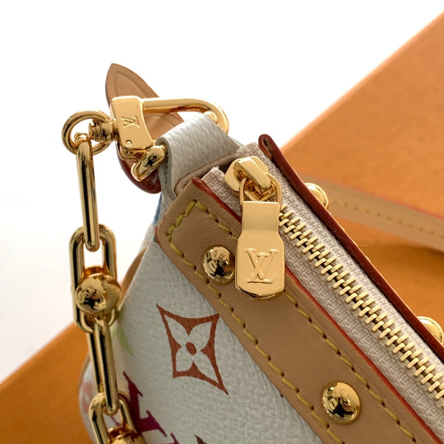 POCHETTE ACCESSOIRES BAG 22 IN MULTICOLOR MONOGRAM CANVAS AND COWHIDE