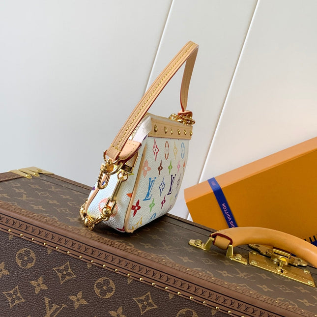 POCHETTE ACCESSOIRES BAG 22 IN MULTICOLOR MONOGRAM CANVAS AND COWHIDE