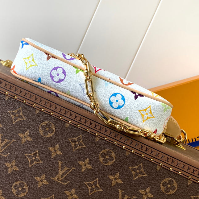 POCHETTE ACCESSOIRES BAG 22 IN MULTICOLOR MONOGRAM CANVAS AND COWHIDE