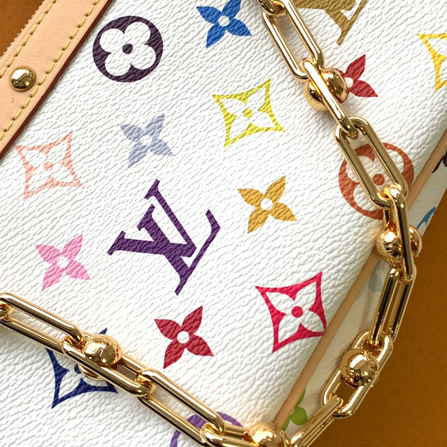 POCHETTE ACCESSOIRES BAG 22 IN MULTICOLOR MONOGRAM CANVAS AND COWHIDE