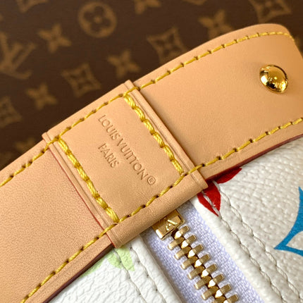 ALMA BB BAG 23 IN COLORFUL MONOGRAM COWHIDE GOLD-TONE HARDWARE