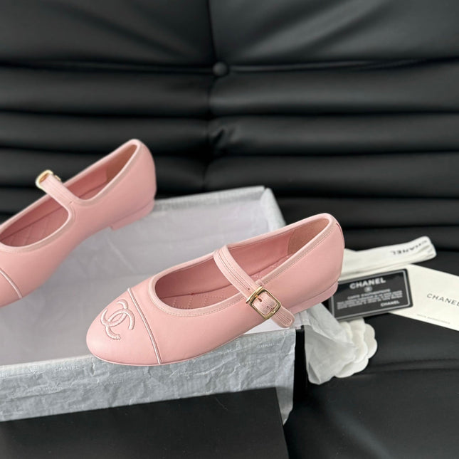 MARY JANE SHOES IN LIGHT PINK LAMBSKIN