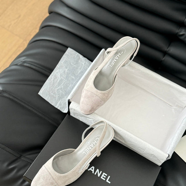 CLASSIC HIGH SLINGBACK GREY CLOUD SUEDE