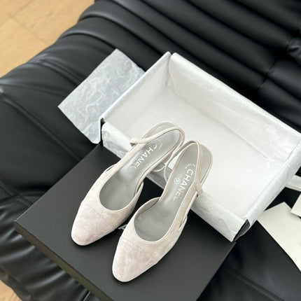 CLASSIC HIGH SLINGBACK GREY CLOUD SUEDE