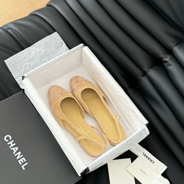 CLASSIC SLINGBACK DARK IVORY SUEDE