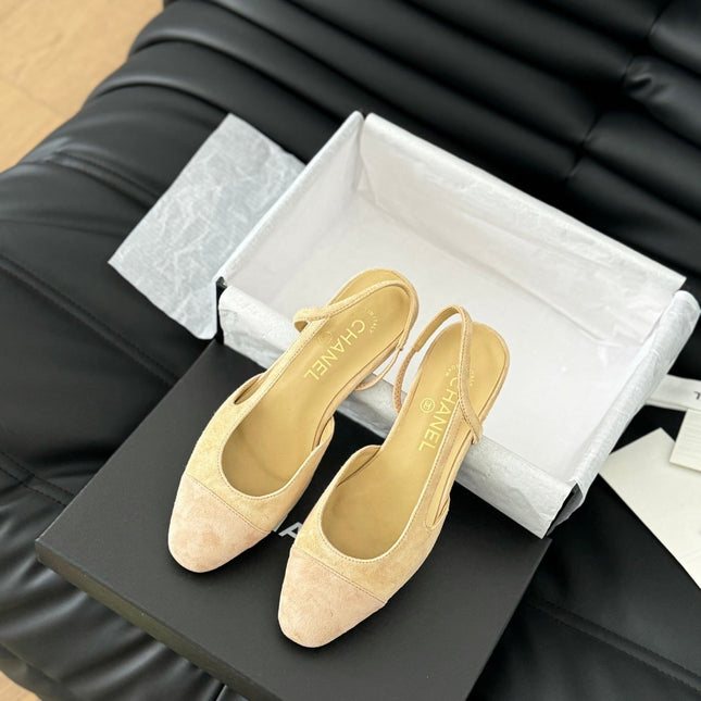 CLASSIC SLINGBACK DARK IVORY SUEDE