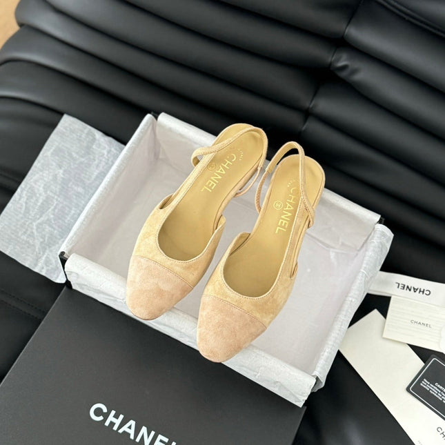 CLASSIC SLINGBACK DARK IVORY SUEDE