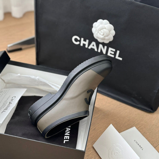 SHORT BOOTS IN MOCHA BROWN MIX BLACK RUBBER