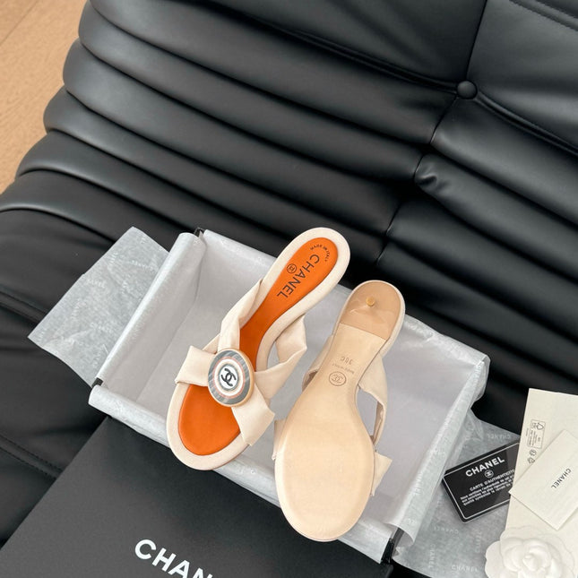 VIVID ORANGE FABRIC CC SLIDE SANDALS