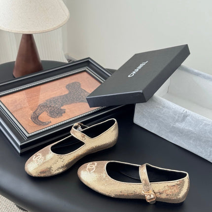 BALLET IN GLITTER GOLDEN SEQUINS