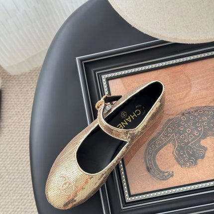 BALLET IN GLITTER GOLDEN SEQUINS