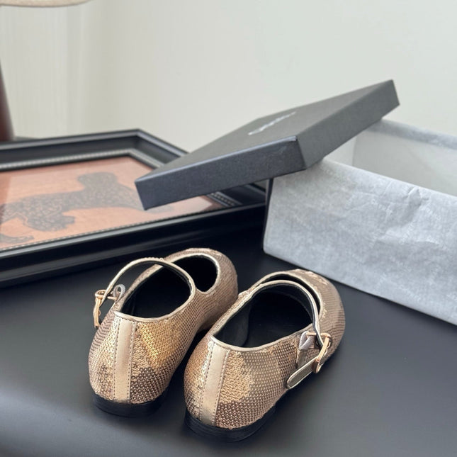 BALLET IN GLITTER GOLDEN SEQUINS