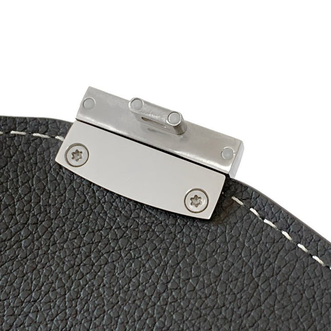 CHYPRE WALLET-POUCH 21 IN GRAY GOYARDINE CANVAS AND CALFSKIN