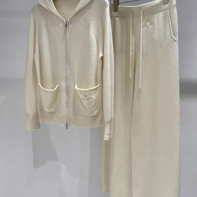 LP KNIT CARDIGAN & WIDE-LEG PANTS SET STYLE 39