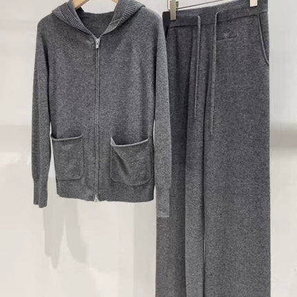 LP KNIT CARDIGAN & WIDE-LEG PANTS SET STYLE 39