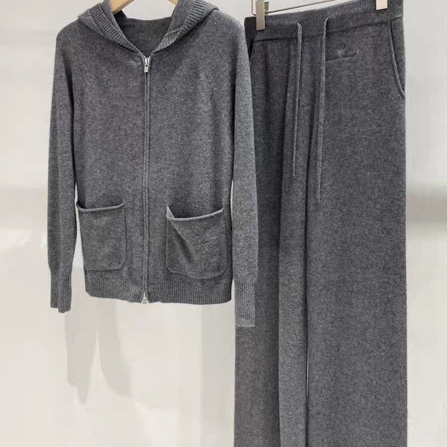 LP KNIT CARDIGAN & WIDE-LEG PANTS SET STYLE 39