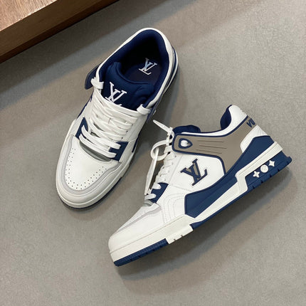 LV TRAINER  BLUE WHITE SNEAKER