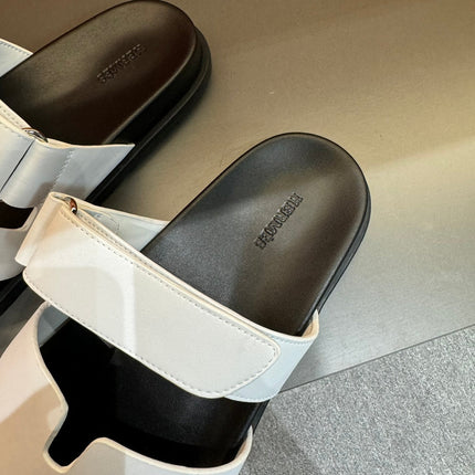 HM CHYPRE SANDAL WHITE CALFSKIN