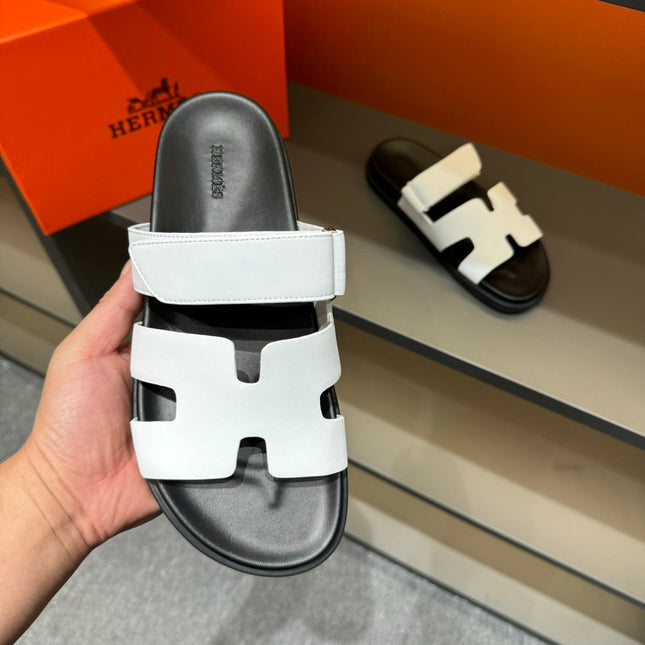 HM CHYPRE SANDAL WHITE CALFSKIN