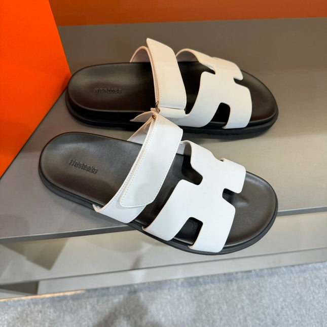 HM CHYPRE SANDAL WHITE CALFSKIN