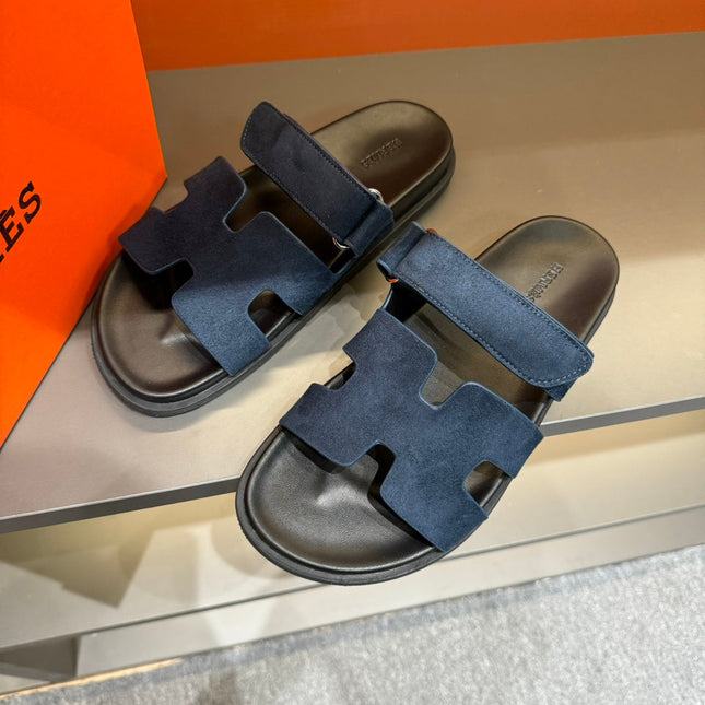 HM CHYPRE SANDAL NAVY SUEDE