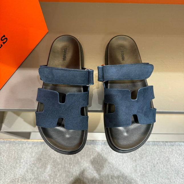 HM CHYPRE SANDAL NAVY SUEDE