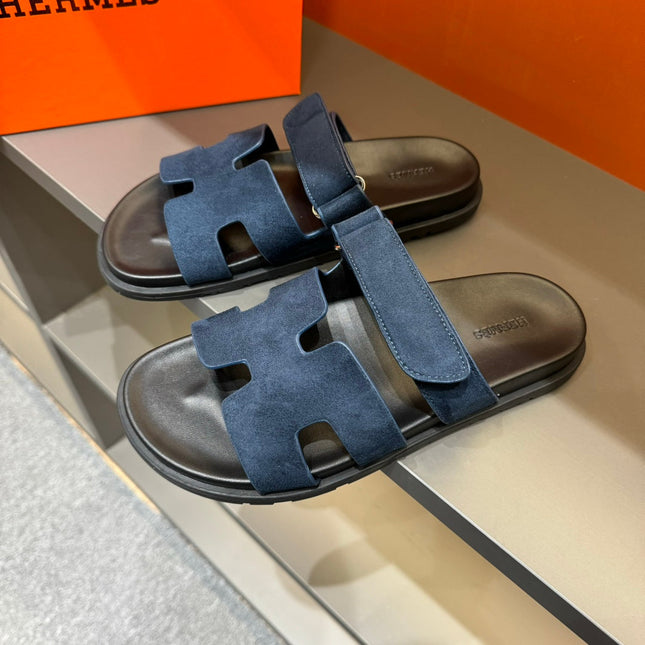 HM CHYPRE SANDAL NAVY SUEDE