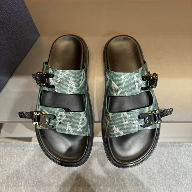 CD DOUBLE H-TOWN SANDAL PINE CALFSKIN