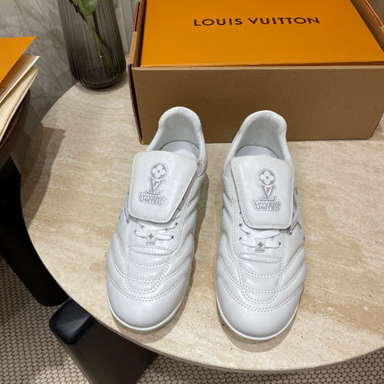 FOOTPRINT SOCCER SNEAKER IN WHITE CALFSKIN