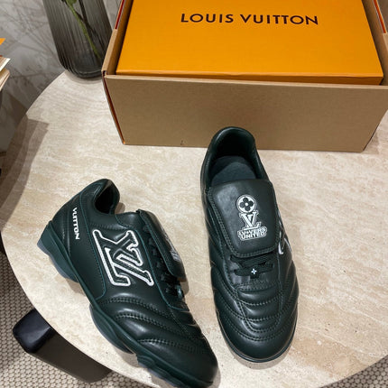 FOOTPRINT SOCCER SNEAKER IN FOREST GREEN CALFSKIN
