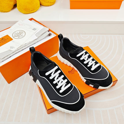 BOUNCING SNEAKERS BLACK CALFSKIN STYLIZED