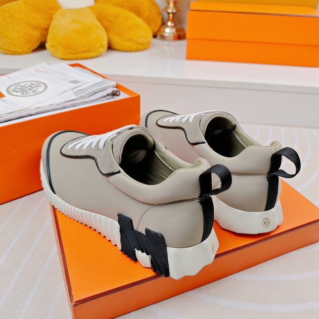 BOUNCING SNEAKERS GRAY CALFSKIN STYLIZED