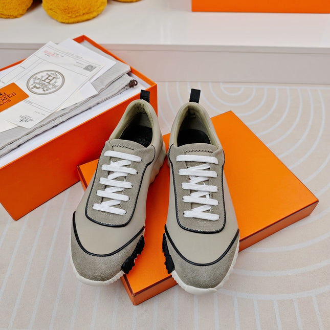 BOUNCING SNEAKERS GRAY CALFSKIN STYLIZED