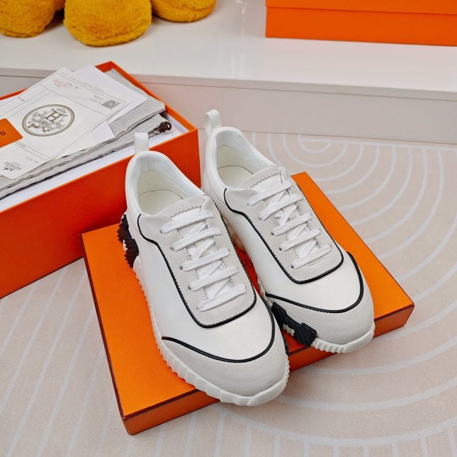 BOUNCING SNEAKERS WHITE CALFSKIN STYLIZED