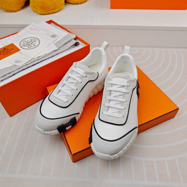 BOUNCING SNEAKERS WHITE CALFSKIN STYLIZED
