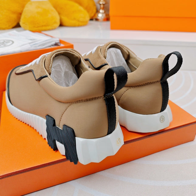 BOUNCING SNEAKERS BROWN CALFSKIN STYLIZED
