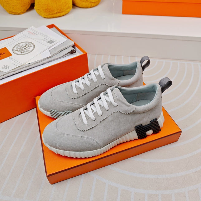BOUNCING SNEAKERS GRAY CALFSKIN