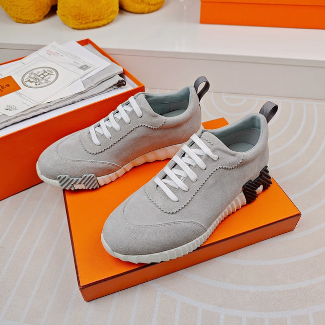BOUNCING SNEAKERS GRAY CALFSKIN