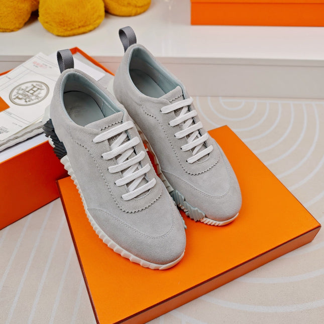BOUNCING SNEAKERS GRAY CALFSKIN
