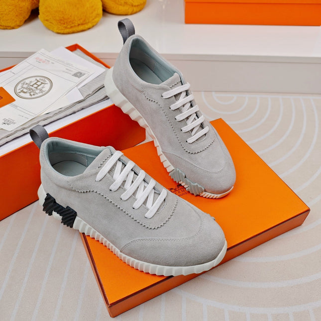 BOUNCING SNEAKERS GRAY CALFSKIN