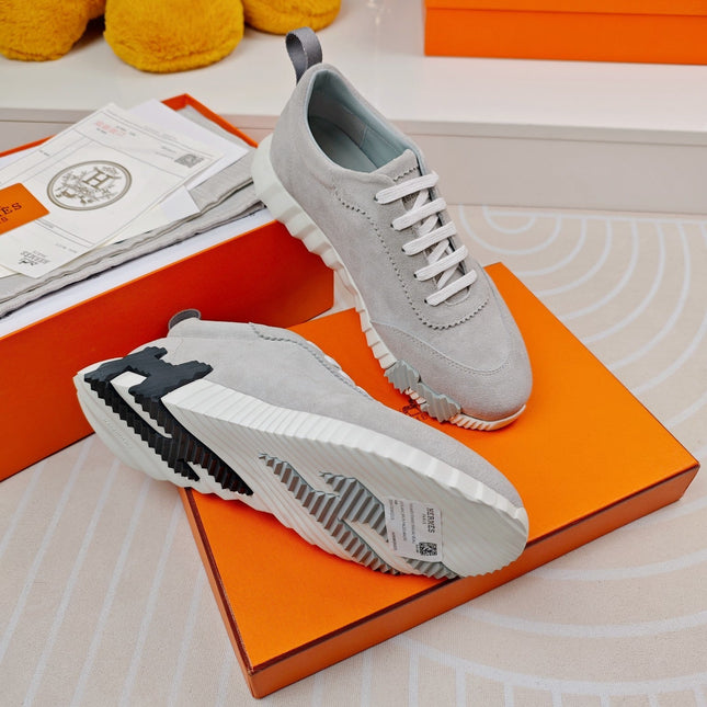 BOUNCING SNEAKERS GRAY CALFSKIN
