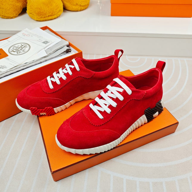 BOUNCING SNEAKERS RED CALFSKIN