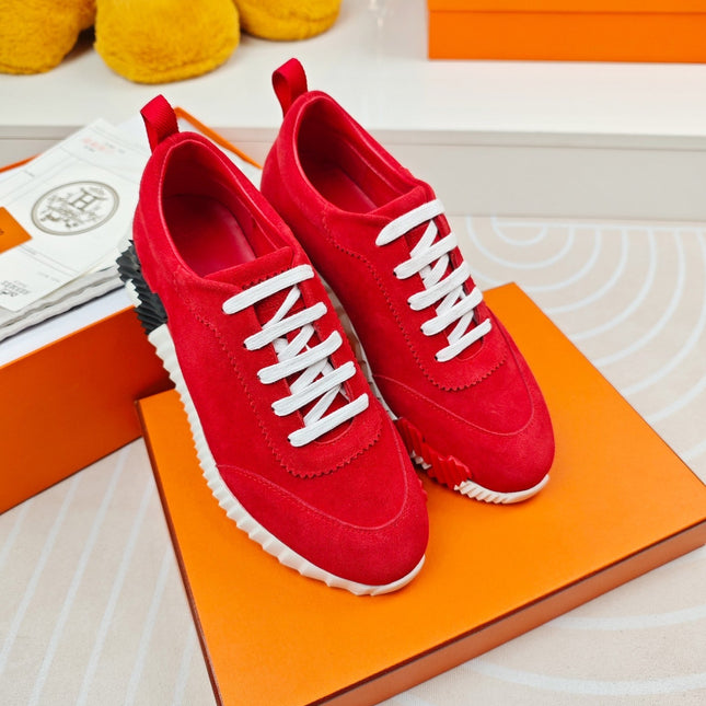 BOUNCING SNEAKERS RED CALFSKIN