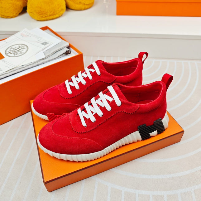 BOUNCING SNEAKERS RED CALFSKIN