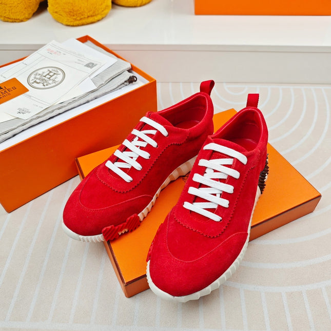 BOUNCING SNEAKERS RED CALFSKIN