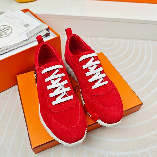 BOUNCING SNEAKERS RED CALFSKIN